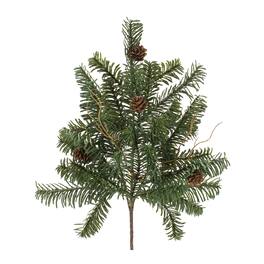 BreeBe - Pine Spray with Pinecones (Set of 6) - Green, Brown