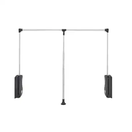Front. Rev-A-Shelf - Rev-A-Shelf 35" - 48" Adjustable Pulldown Closet Rod, Chrome, CPDR-3548 - Silver.