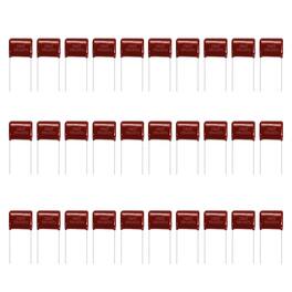 Unique Bargains - 30pcs 0.68uF 400V CBB21/22 Metallized Polypropylene Film Capacitor for Electronics and Lamps - Red