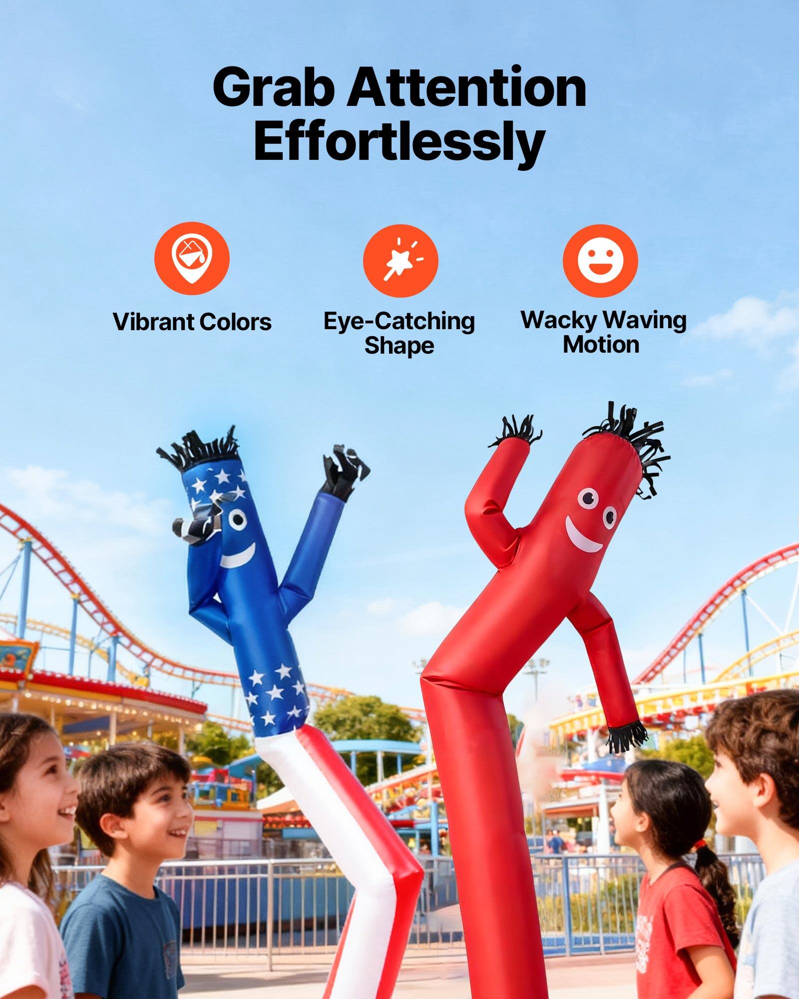 Grab Attention Effortlessly  
Vibrant Colors  
Eye-Catching Shape  
Wacky Waving Motion