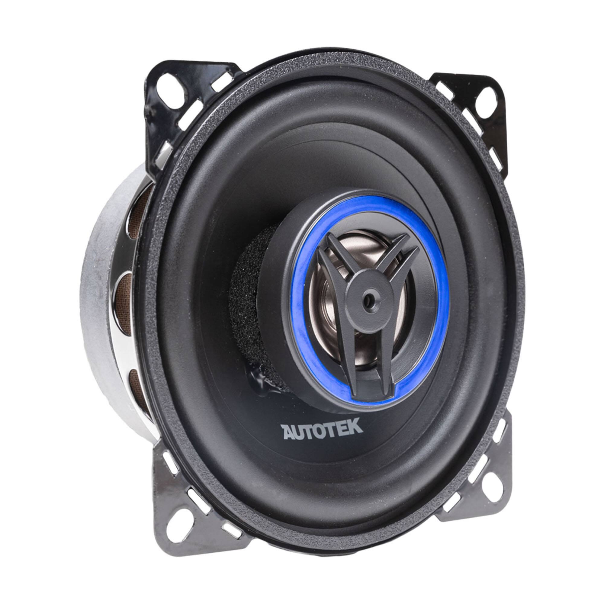 Alt View 4. AutoTek - Autotek Street Machine 200 Watt 4 Inch 2 Way Car Audio Coaxial Speakers, Pair - Black.
