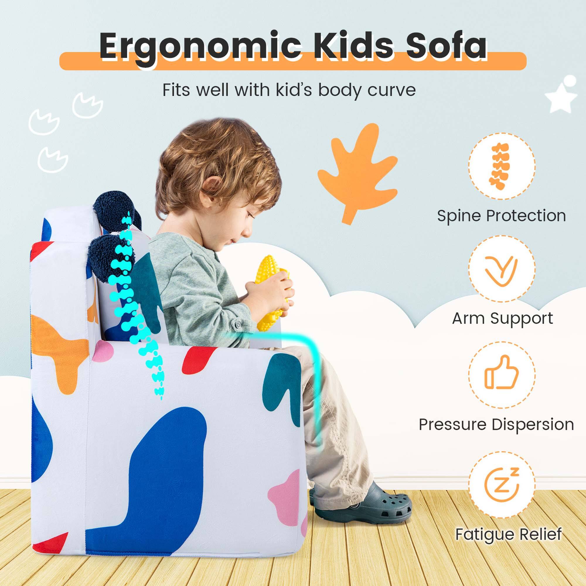 Ergonomic Kids Sofa

Fits well with kid's body curve

- Spine Protection
- Arm Support
- Pressure Dispersion
- Fatigue Relief