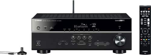 Yamaha - 700W 5.1-Ch. Network-Ready 4K Ultra HD and 3D Pass-Through A/V Home Theater Receiver - Black-Front_Standard 