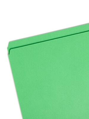 Alt View 1. Smead - Smead File Folder, Reinforced Straight-Cut Tab, Legal Size, Green, 100/Box  (17110) - Green.