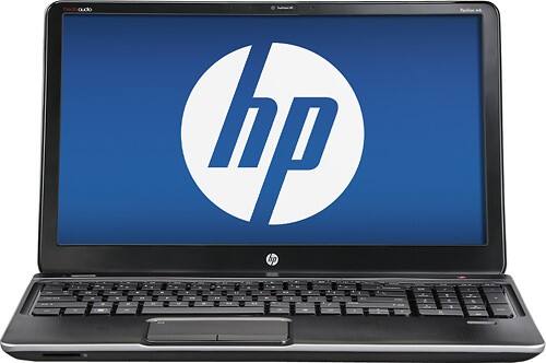Front Standard. HP - Geek Squad Certified Refurbished 15.6" Laptop - 6GB Memory - Midnight Black.
