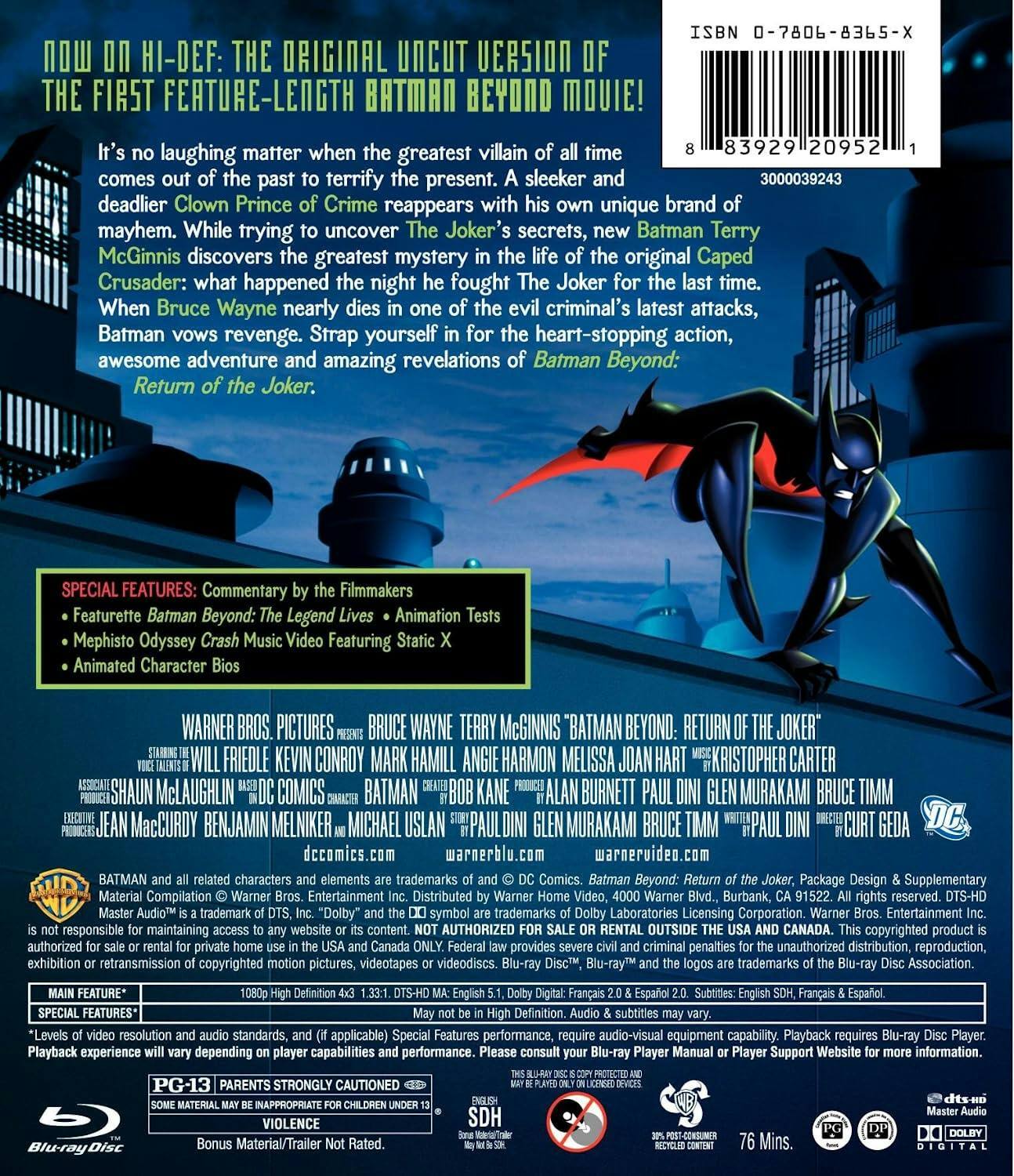 Angle. Batman Beyond/Return of the Joker [Blu-ray].