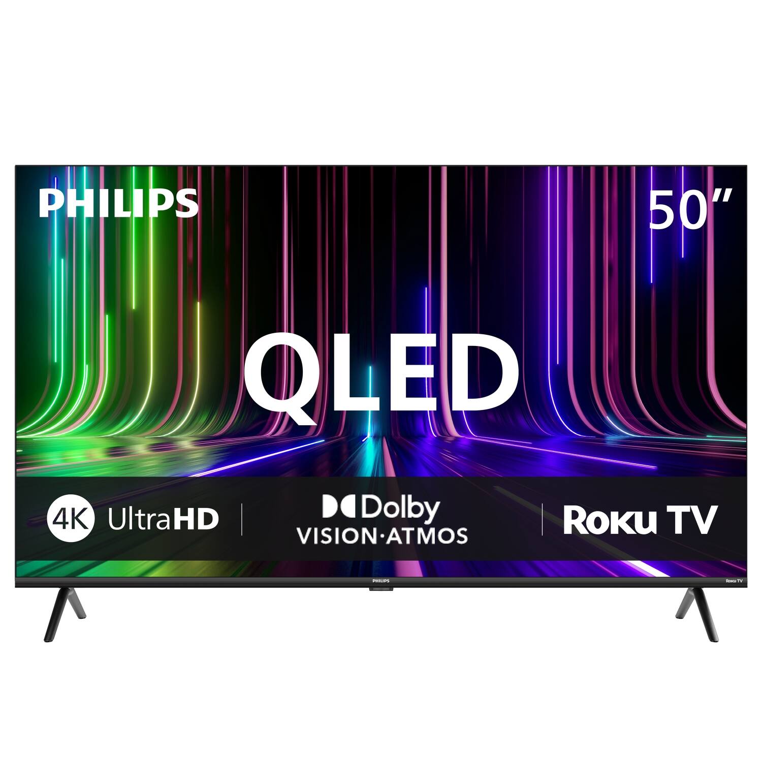 PHILIPS 50" QLED 4K UltraHD Dolby VISION ATMOS Roku TV