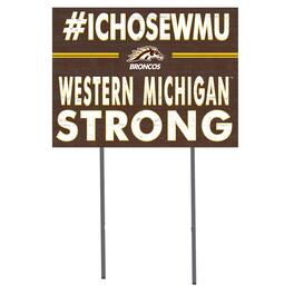 Jardine - Western Michigan Broncos 18'' x 24'' I Chose Lawn Sign - Brown