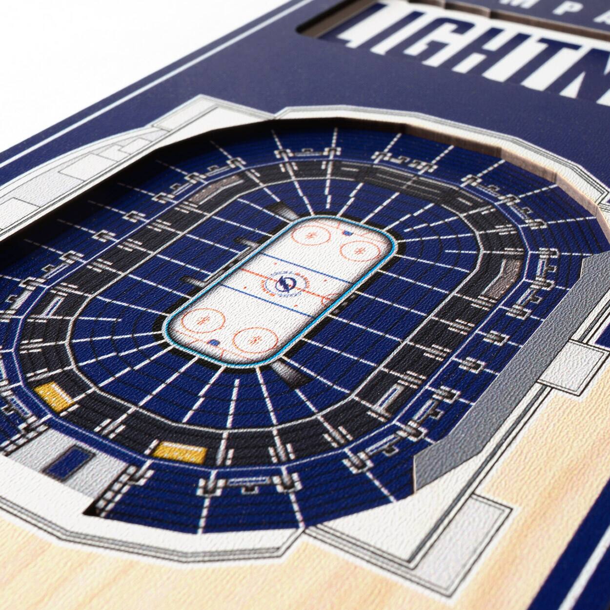 Alt View 1. YouTheFan - Tampa Bay Lightning 6'' x 19'' 3D StadiumView Banner - Multicolor.