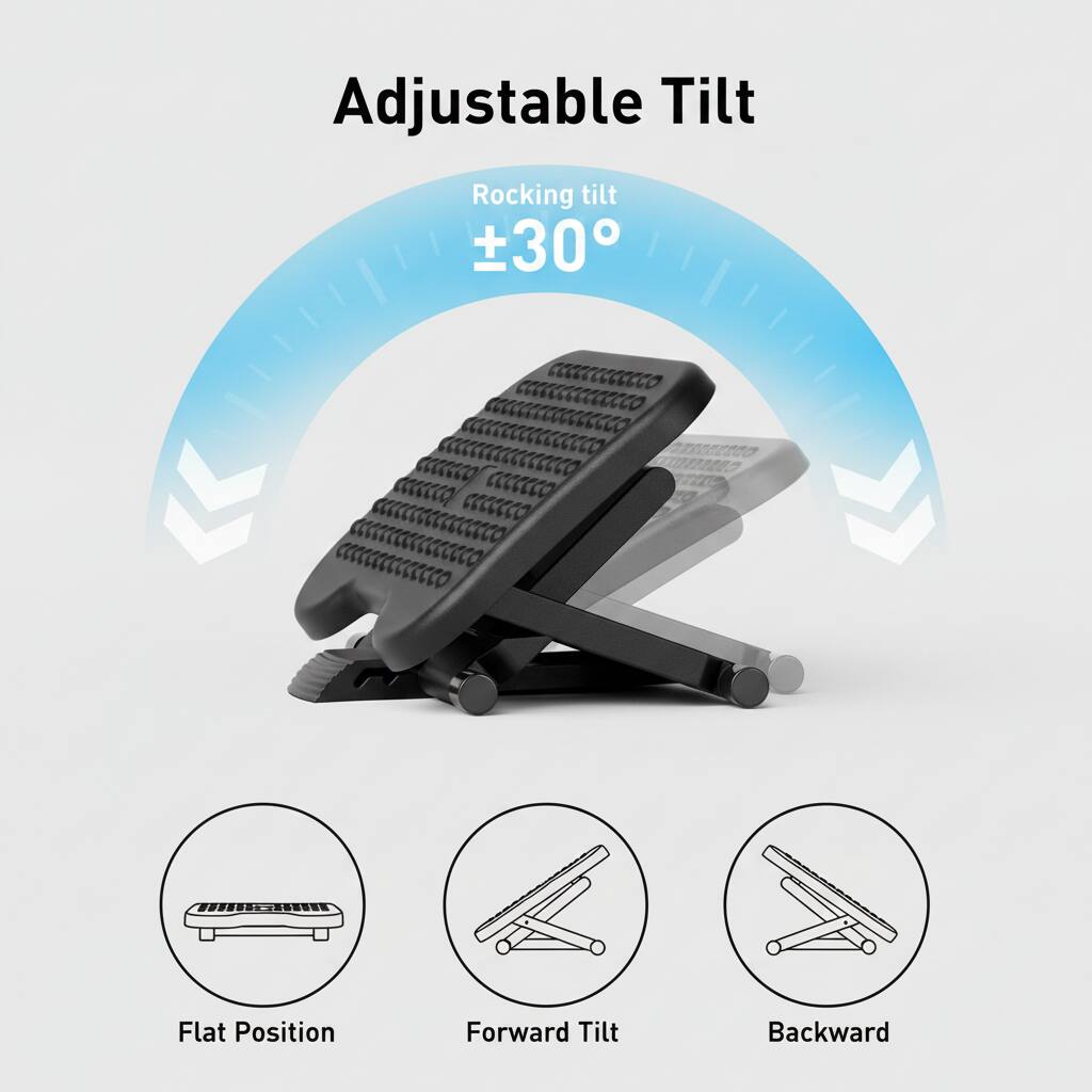 Adjustable Tilt

Rocking tilt ±30°

Flat Position
Forward Tilt
Backward