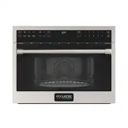Koolmore - Reserve 24 in. Built-In Microwave Convection Oven with Air Fry, 3-in-1 Combo, Sensor Cook, Soft-Close Door, 1.6 cu. ft - Stainless Steel