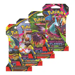 Pokémon - Pokemon TCG: Mega Evolution Phantasmal Flames Sleeved Booster Pack Lot - 8 Packs