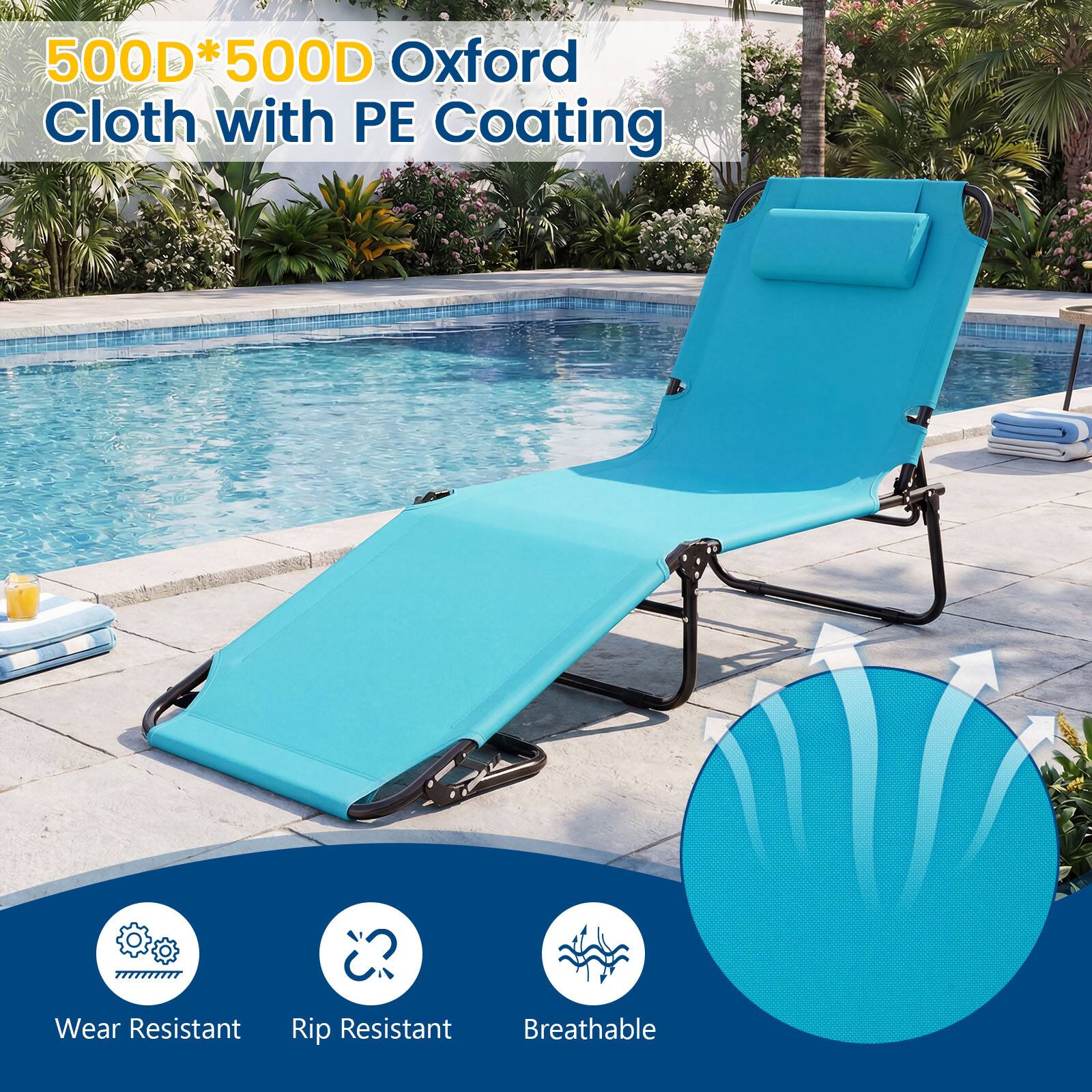 500D*500D Oxford Cloth with PE Coating  
Wear Resistant  
Rip Resistant  
Breathable