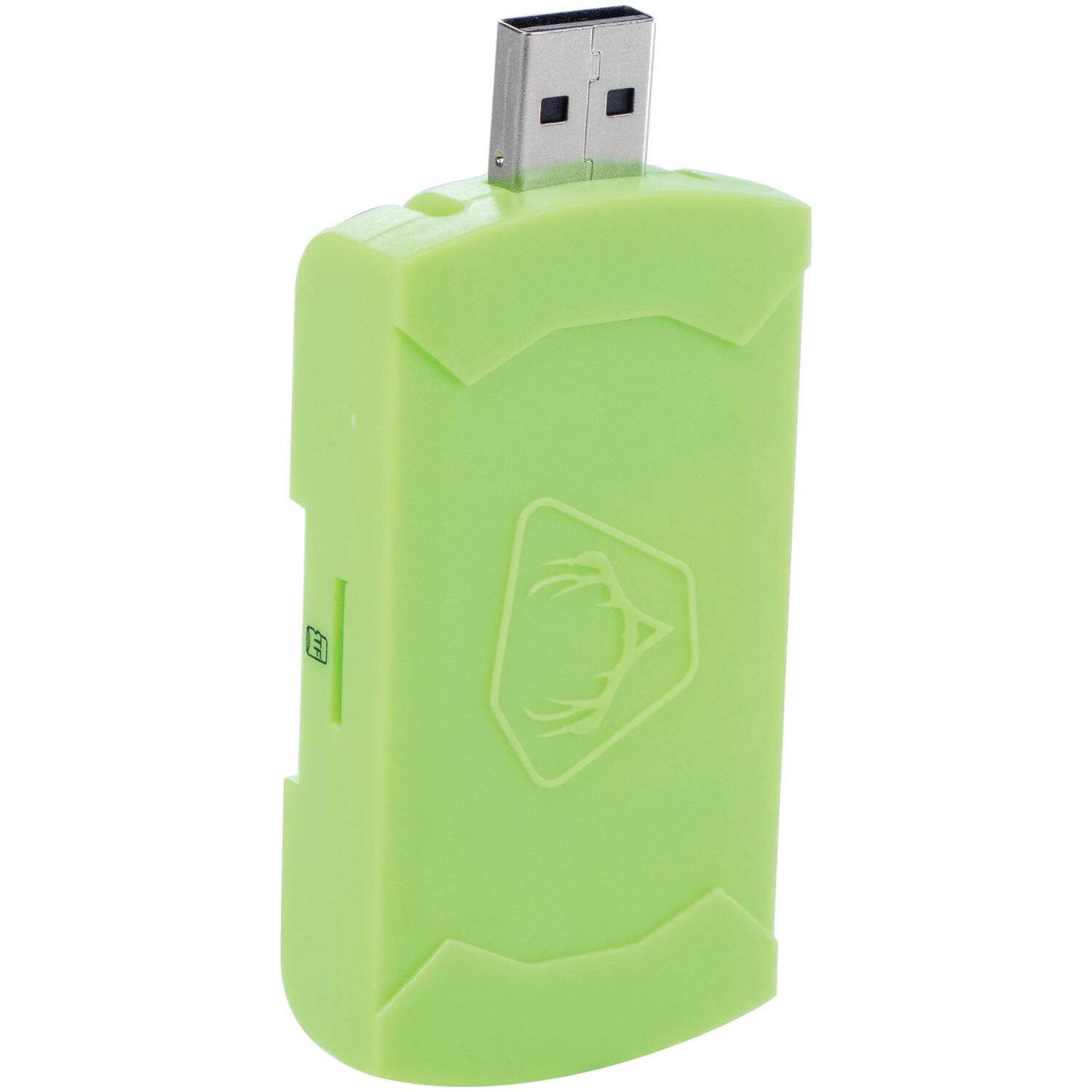 Back. HME - 4:1 Card Reader - Neon Green.