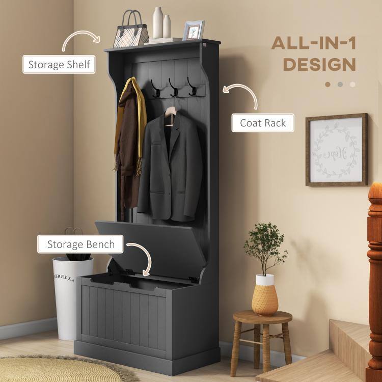 Storage Shelf  
ALL-IN-1 DESIGN  
Coat Rack  
Storage Bench  
BRELLA