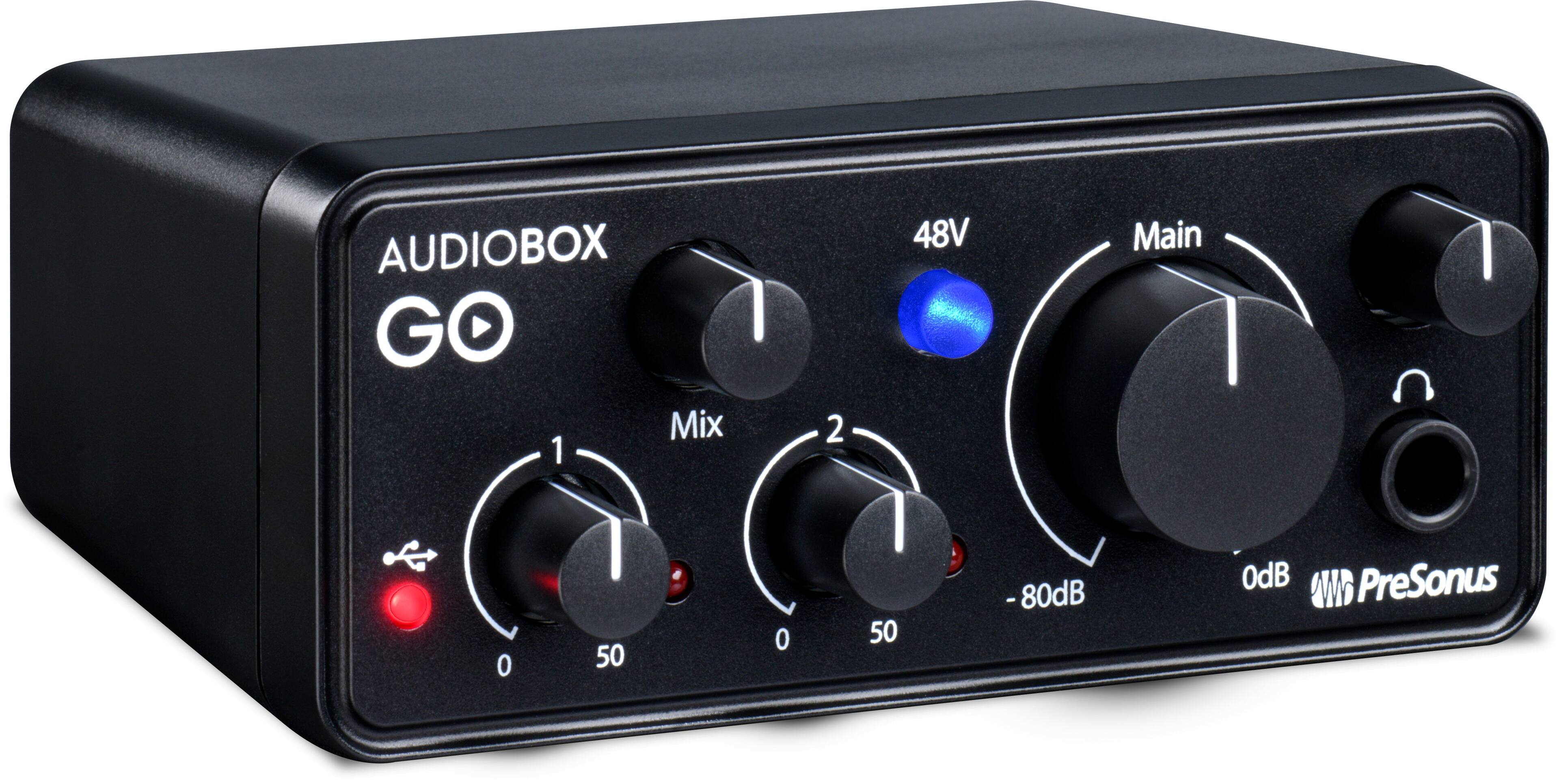 Left. PreSonus - Audiobox Go - Black.