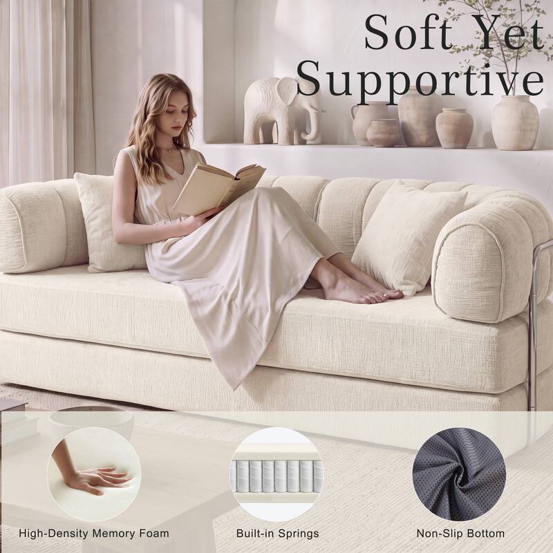 Soft Yet Supportive  
High-Density Memory Foam  
Built-in Springs  
Non-Slip Bottom