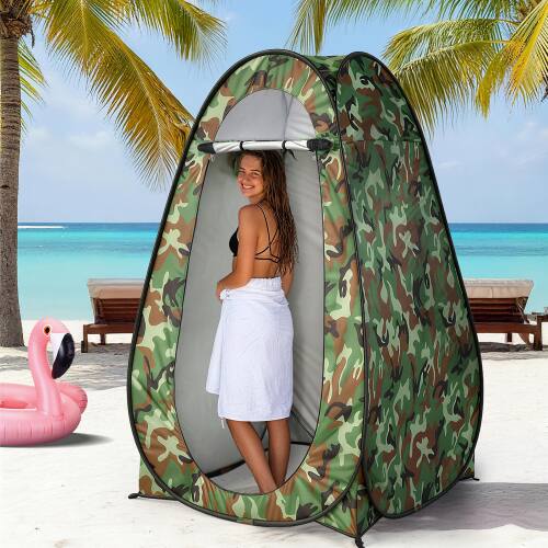 Alt View 4. Winado - 6 FT Camping Pop Up Tent Instant Portable Shower Dressing Fitting Tent Privacy Toilet, Changing Room for Outdoor Camping - Camouflage.