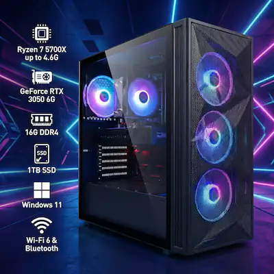 Vibox IV-24 Gaming PC Complet • 24 Monitor • AMD Ryzen 7 Vibox IV-24 Gaming PC Complet • 24 Monitor • AMD Ryzen 7