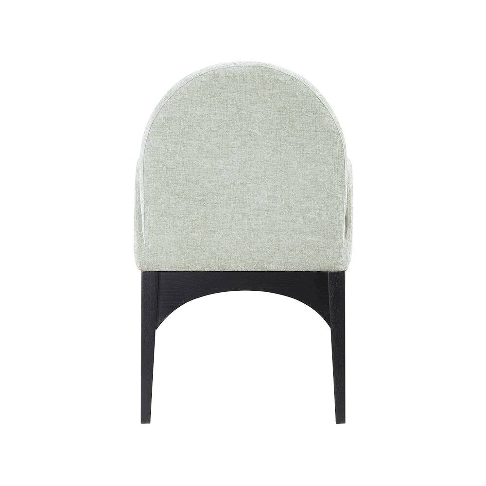 Alt View 1. Meridian Furniture - Waldorf Mint Chenille Fabric Dining Chair - Blue.