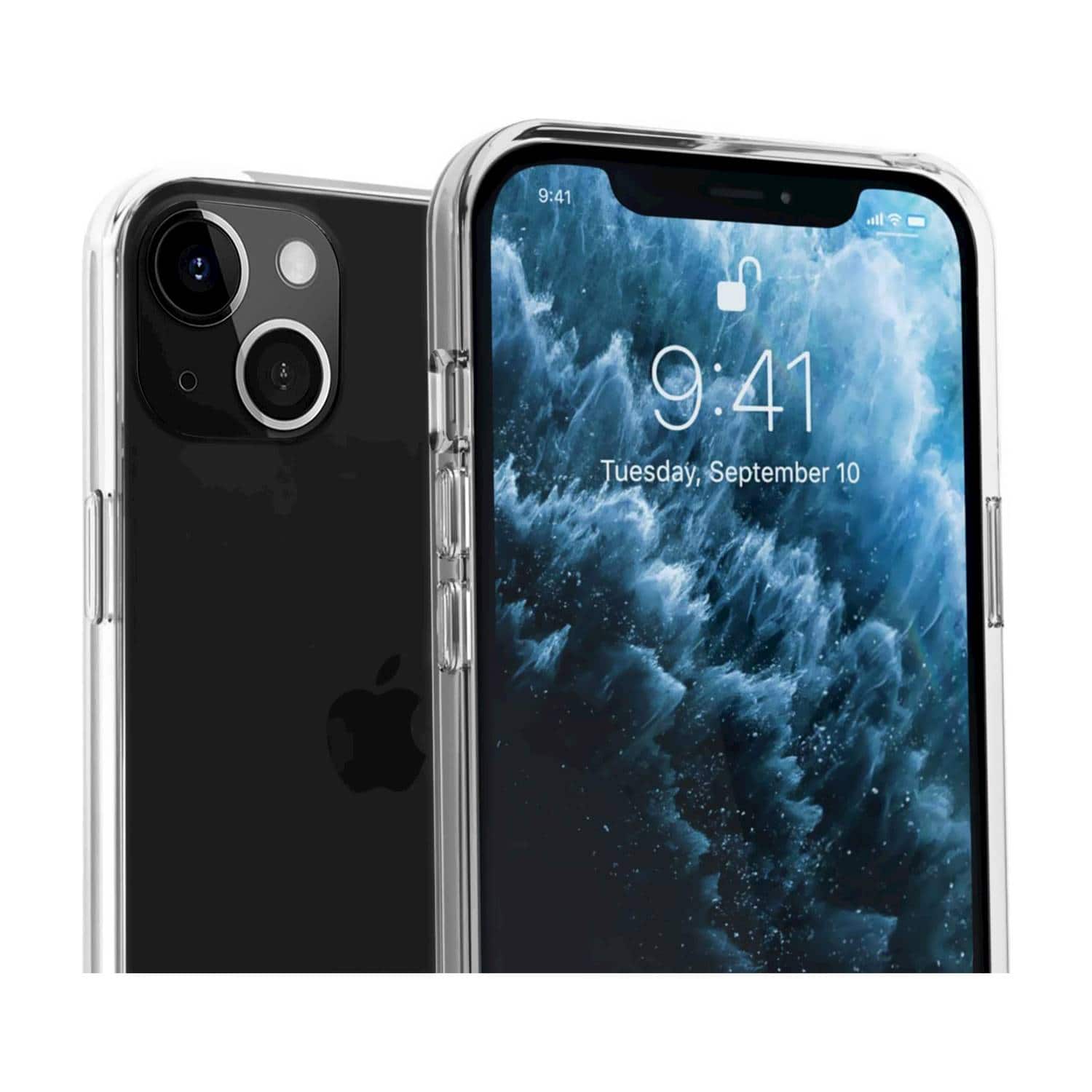 Alt View 12. SaharaCase - Hybrid-Flex Hard Shell Case for Apple iPhone 13 mini - Clear.