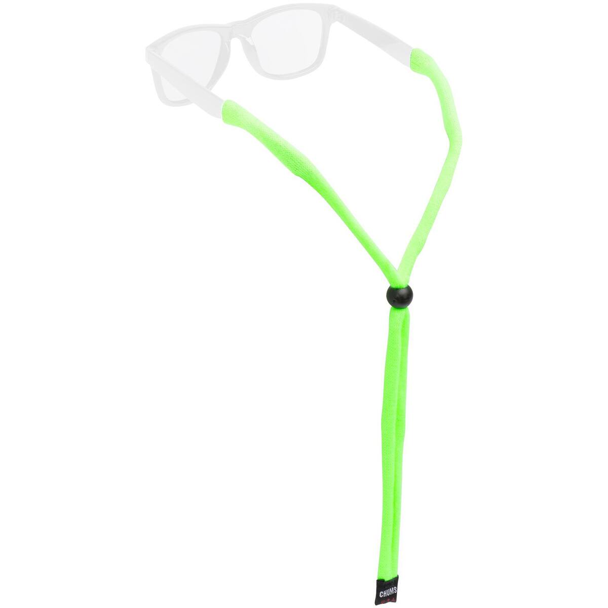 Front. Chums - Chums Original Standard Cotton Eyewear Retainer - EV Green - EV Green.