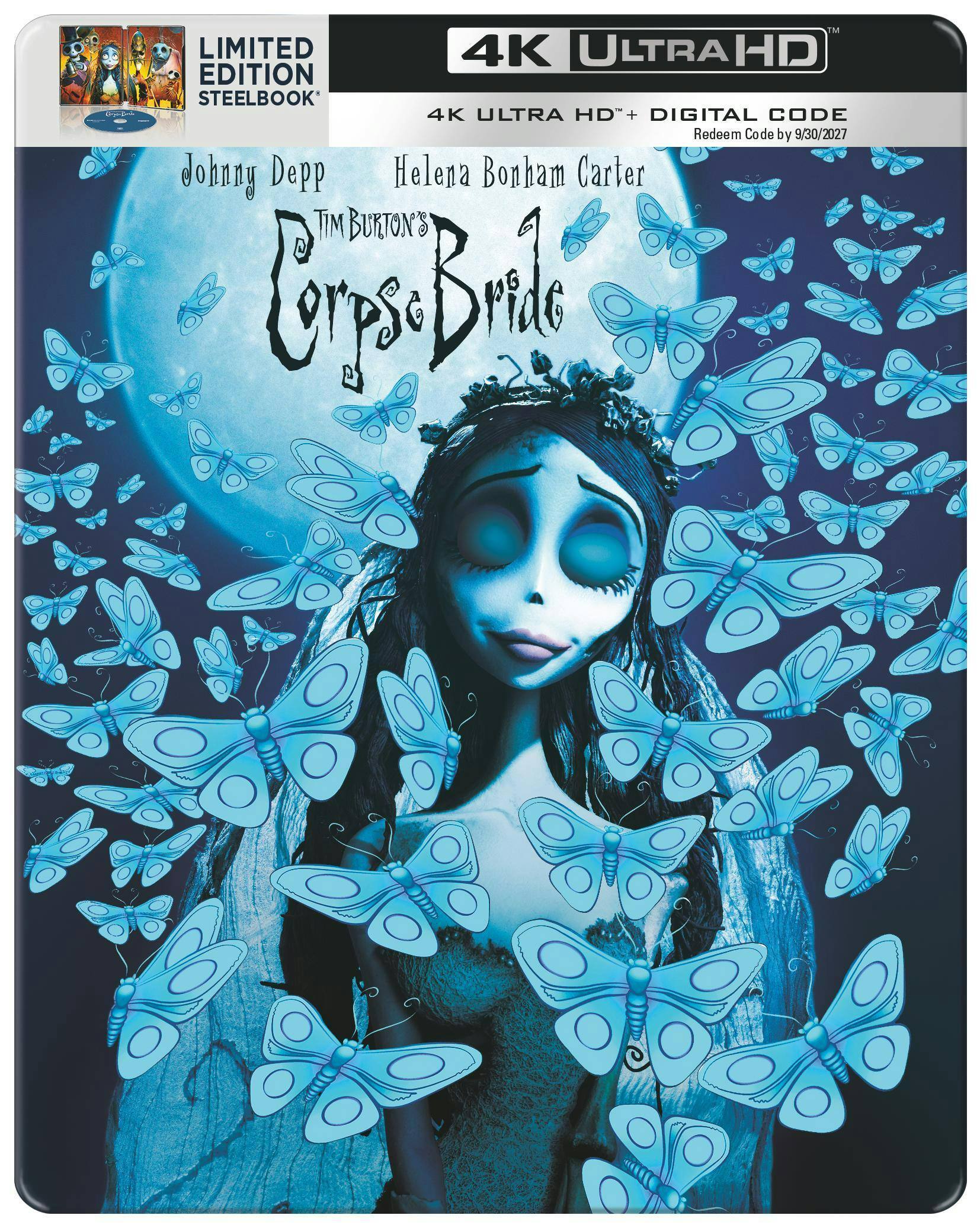 Tim Burton's The Corpse Bride (Limited Edition 4K Ultra HD Steelbook + Digital) [UHD] [Blu-ray]