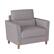 Angle. CorLiving - Georgia Upholstered Accent Chair And A Half - Light Grey.