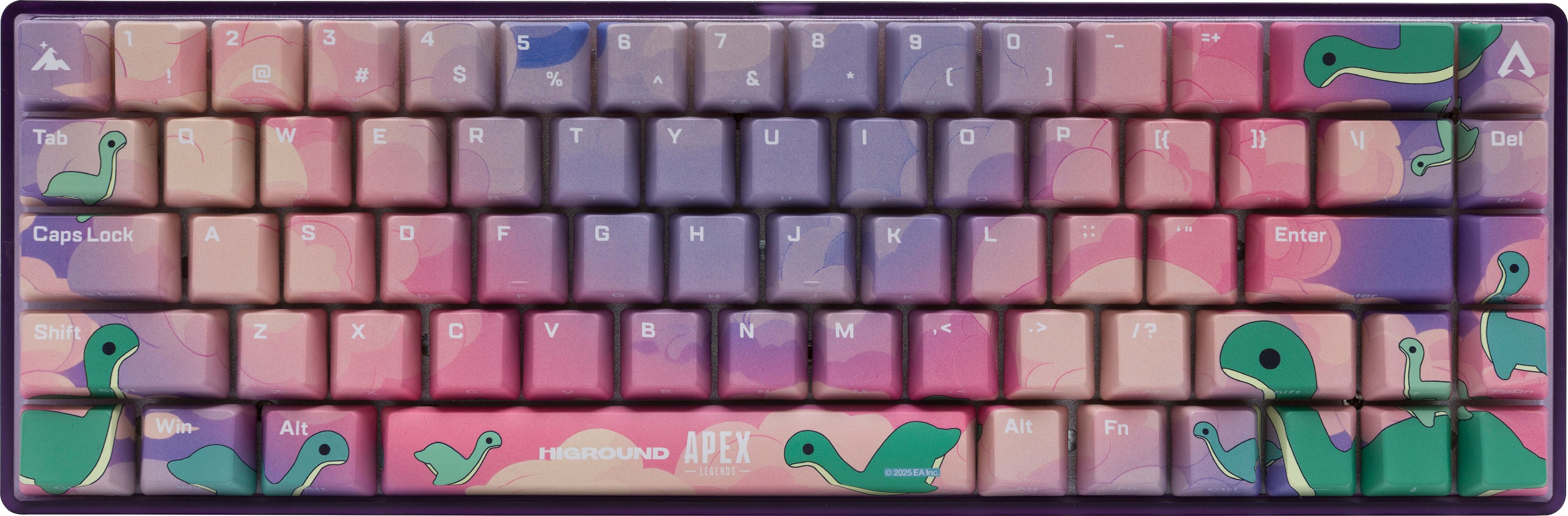 Higround - APEX Legends Basecamp 65+ 65% Wired Mechanical Pre-Lubed TTC Venus Linear Switch Gaming Keyboard w/ RGB Backlighting - Nessie - Front_Zoom