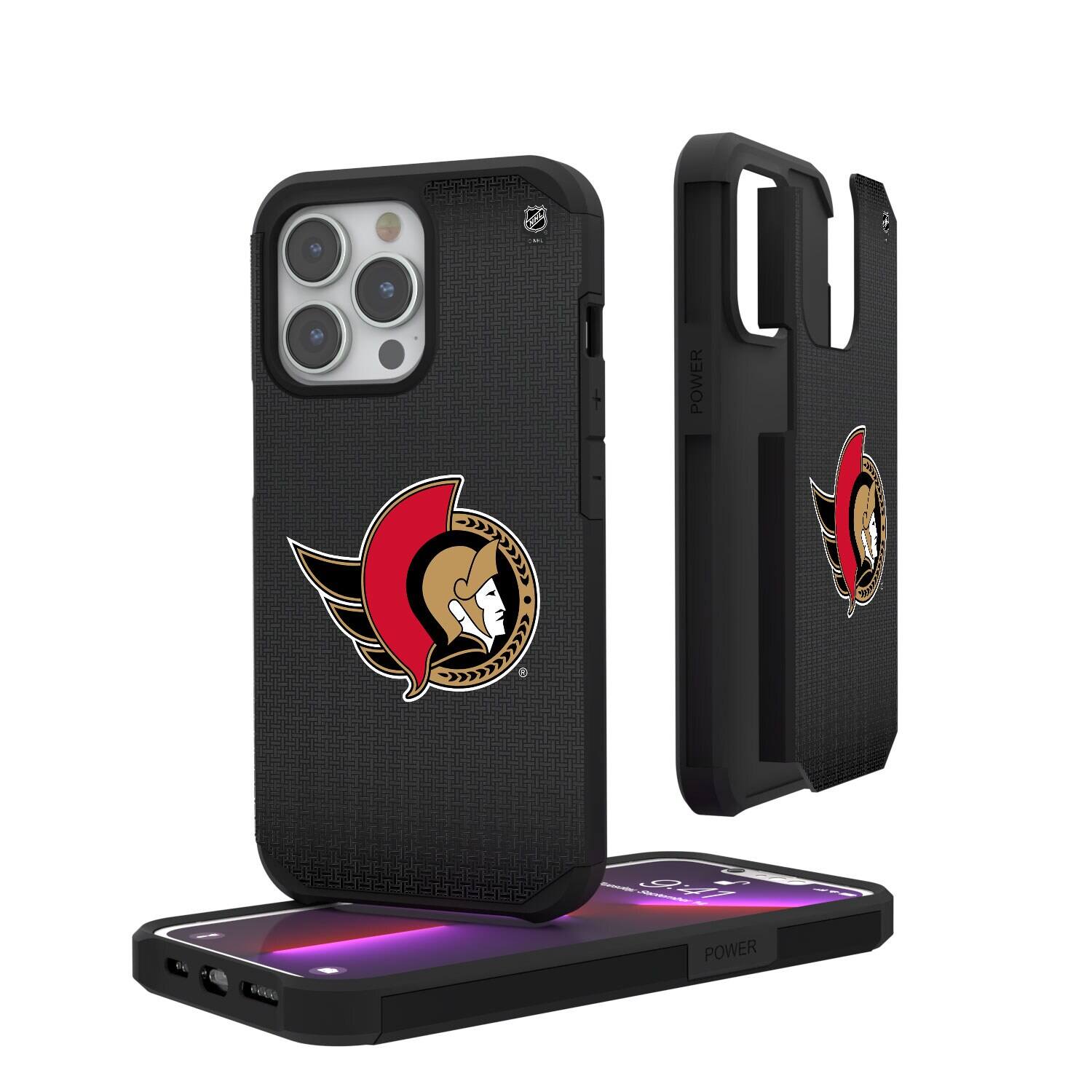 Keyscaper - NHL - Ottawa Senators Linen Logo iPhone Rugged Case - 15 Pro - Black price history on PriceWatchPro