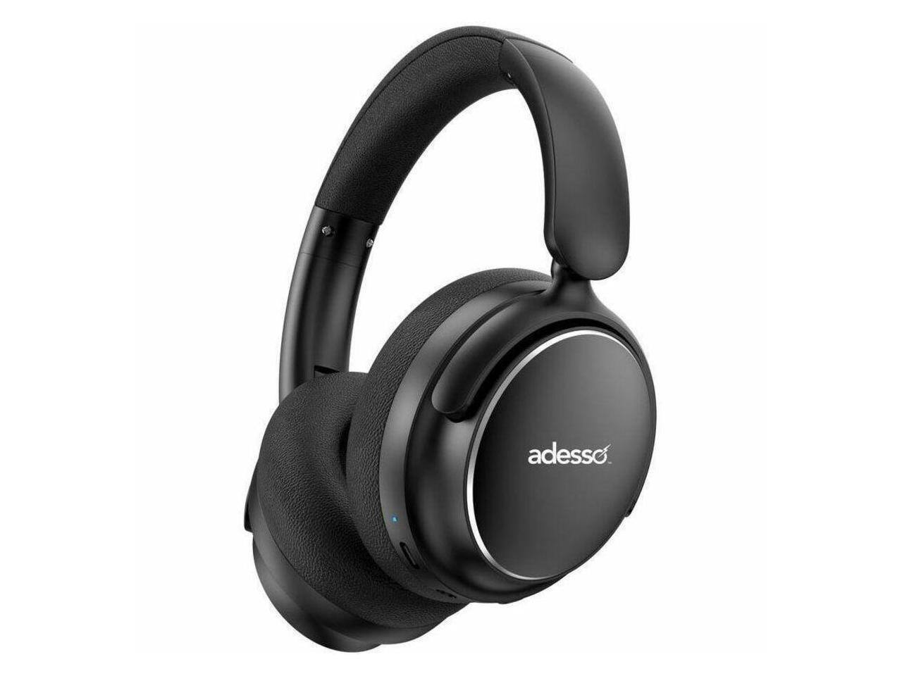 Alt View 4. Adesso - Adesso Xtream P800 Headset - Wireless - Bluetooth - Noise Canceling - Blue.