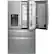 Alt View 29. GE Profile - 36 in. Wide 22.43 Cu. Ft. Smart Counter-Depth 4-Door French Door Refrigerator with Energy Star and Kitchen Assistant - Stainless Steel.