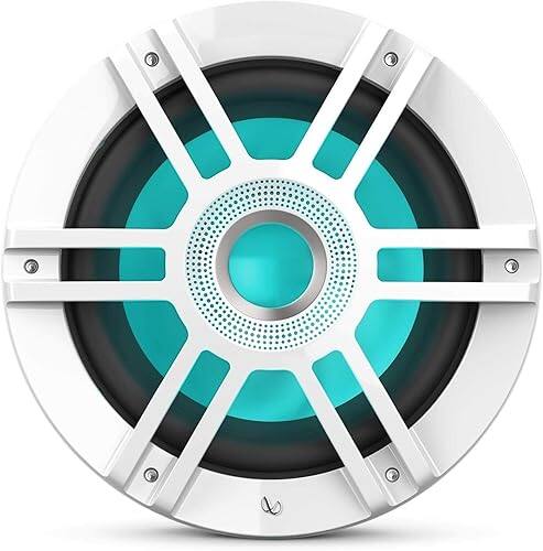 Infinity Mobile - Infinity Kappa 1010M 10 Inch Premium RGB LED Subwoofer for Marine Applications - White