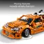 Moving features include wheels that turn.