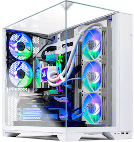 Skytech Gaming - Skytech O11V - AMD Ryzen 9 9900X3D, 9070XT, 32GB 6000 MHz DDR5 RAM, 850W GOLD PSU - White