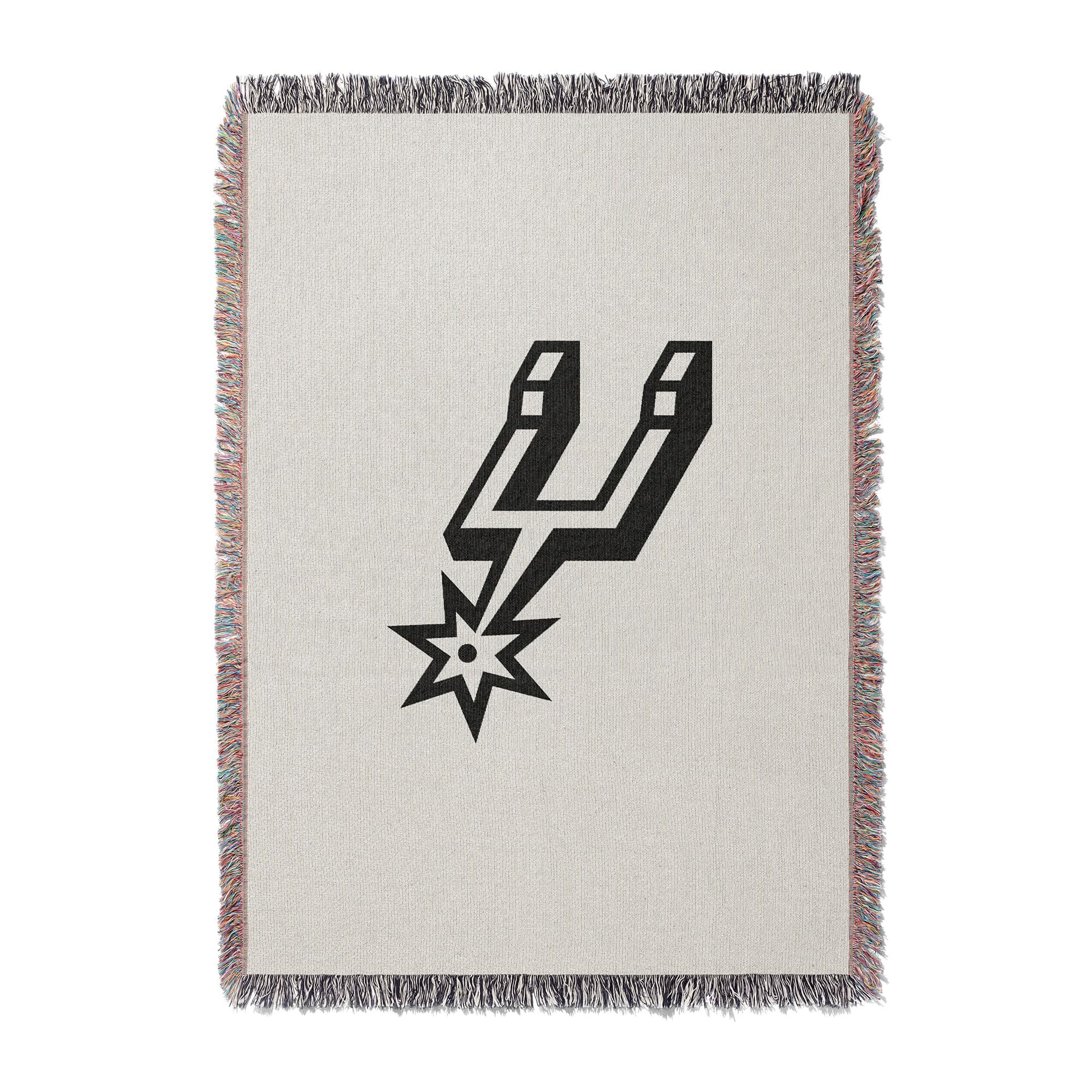 Chad & Jake - San Antonio Spurs Woven Blanket - White