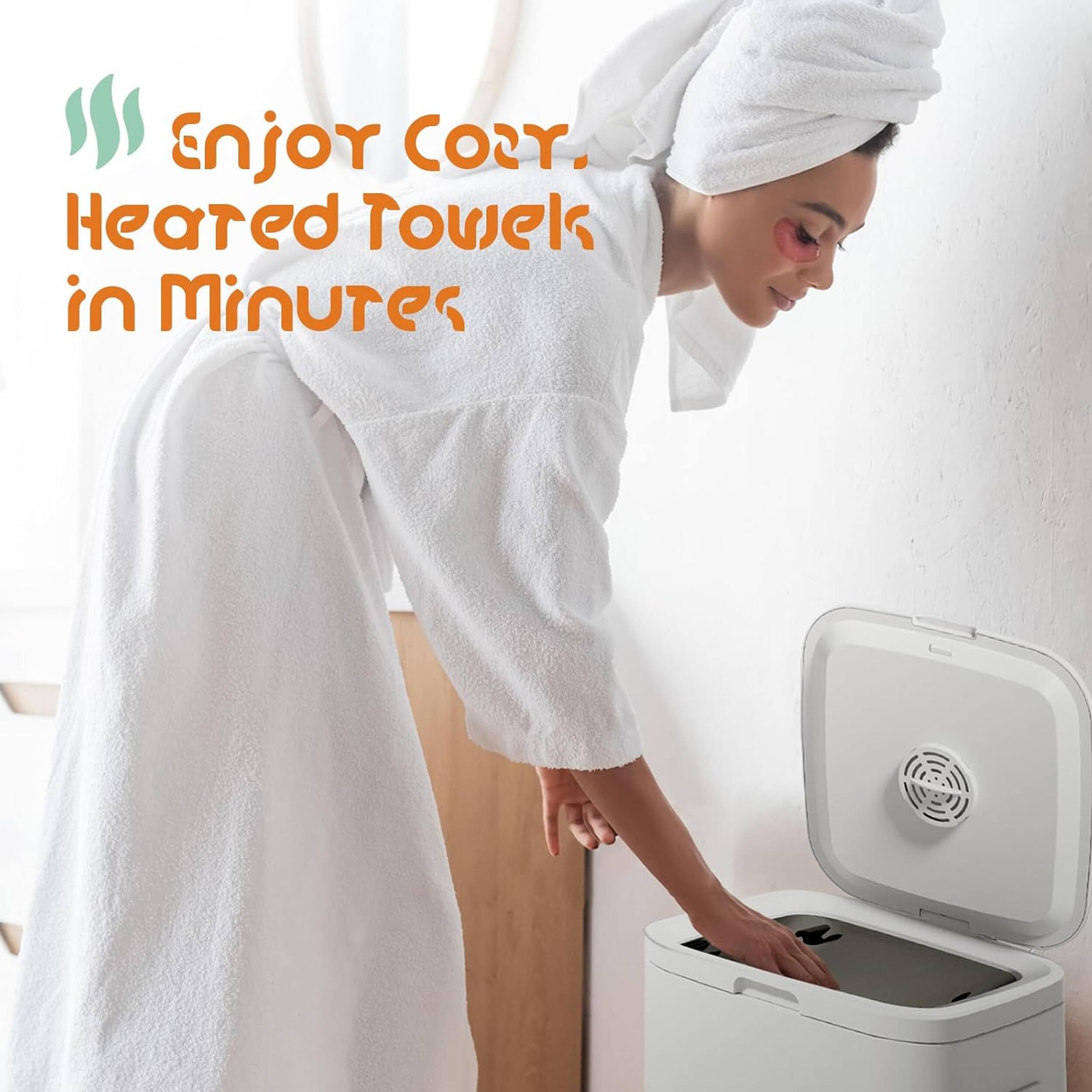 Enjoy Cozy. Heated Towel in Minutes