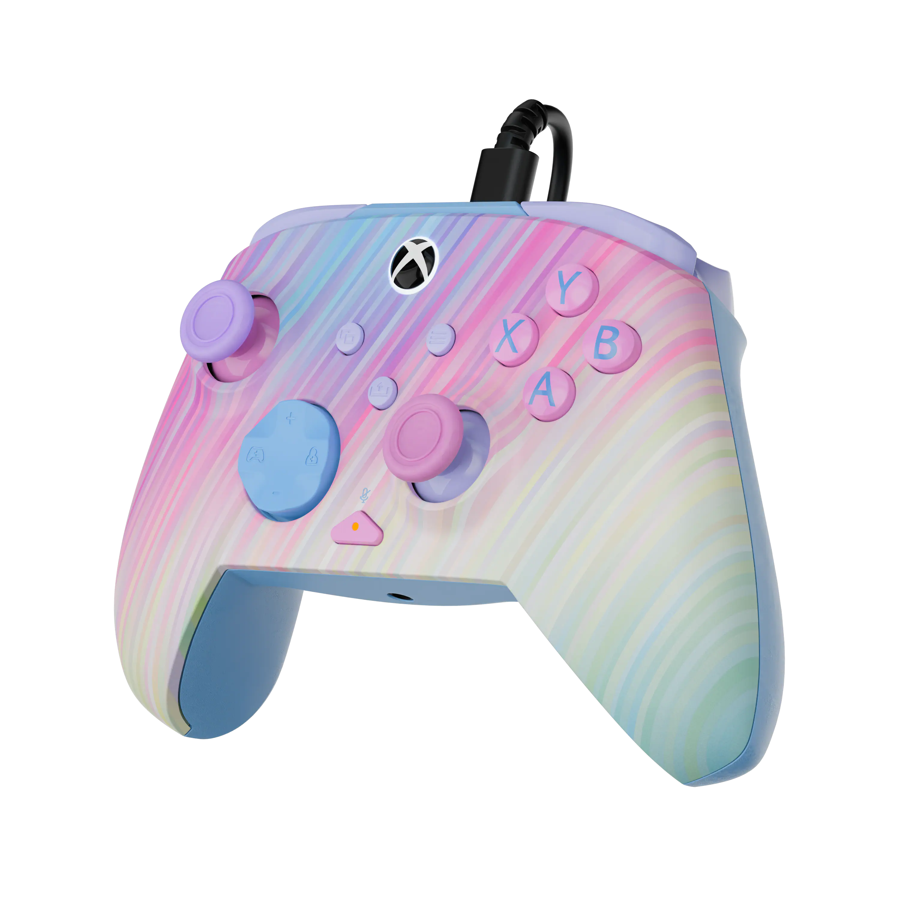 Back. Turtle Beach - REMATCH™ Advanced Wired Controller - Cotton Candy for XB, PC - Cotton Candy.