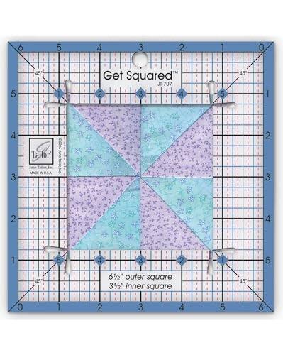 Get Squared™  
JT-707  

Tailor  
MADE IN USA  

6½" outer square  
3½" inner square  

6 5 4 3 2 1 0  
5 4 3 2 1 0  
4 3 2 1 0  
3 2 1 0  
2 1 0  
1 0  

45°  
45°