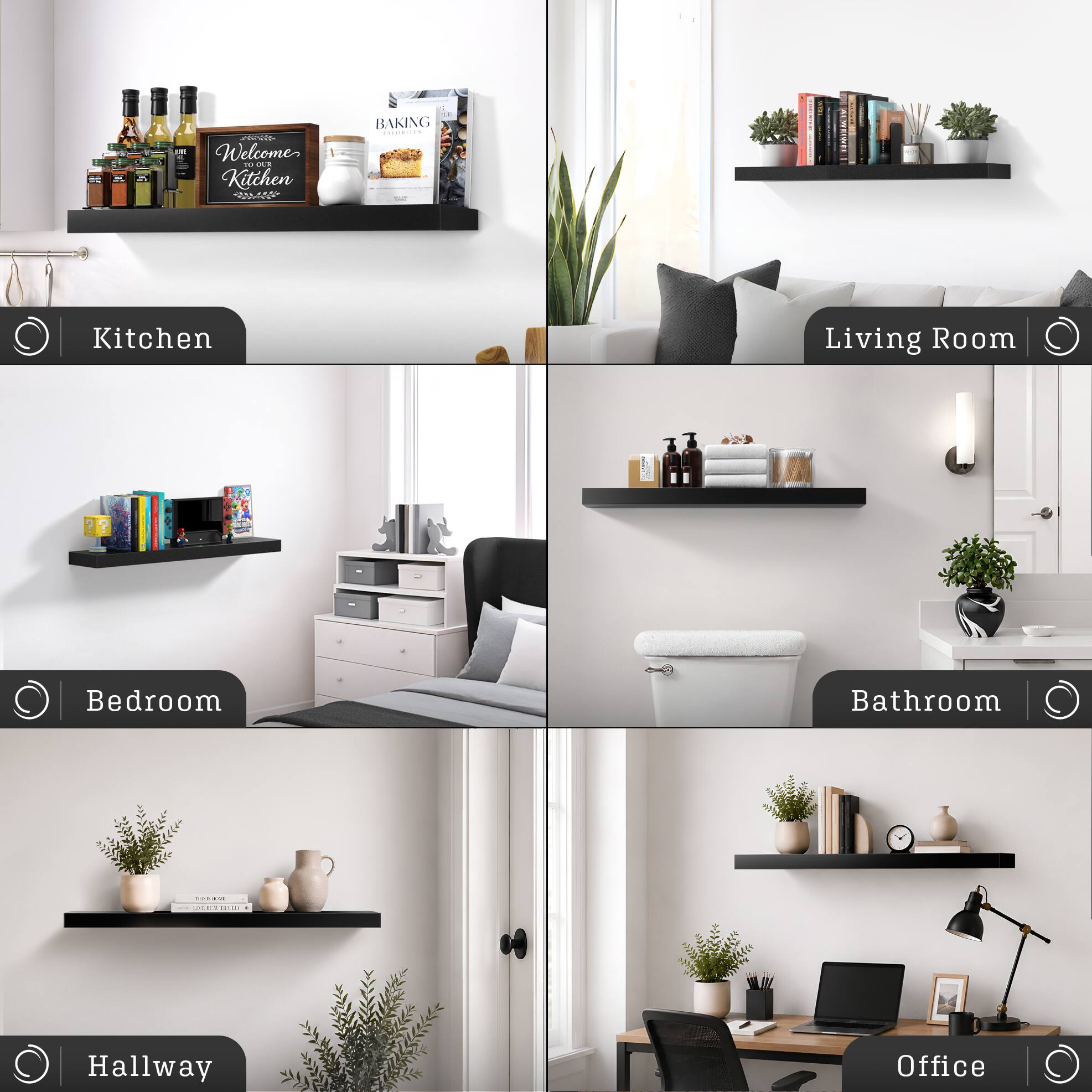 Necto Welcome TO OUR Kitchen

LL BAKING ENVORIBES

Kitchen
Living Room
Bedroom
Bathroom

UNIVER
Hallway
Office