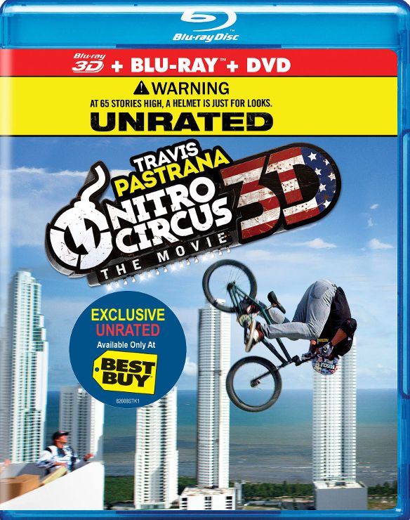  Nitro Circus: The Movie [Unrated] [3D] [Blu-ray/DVD] [Blu-ray/Blu-ray 3D/DVD] [2012]