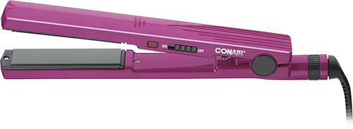 Conair - 1" Ceramic Hair Straightener - Pink - Angle