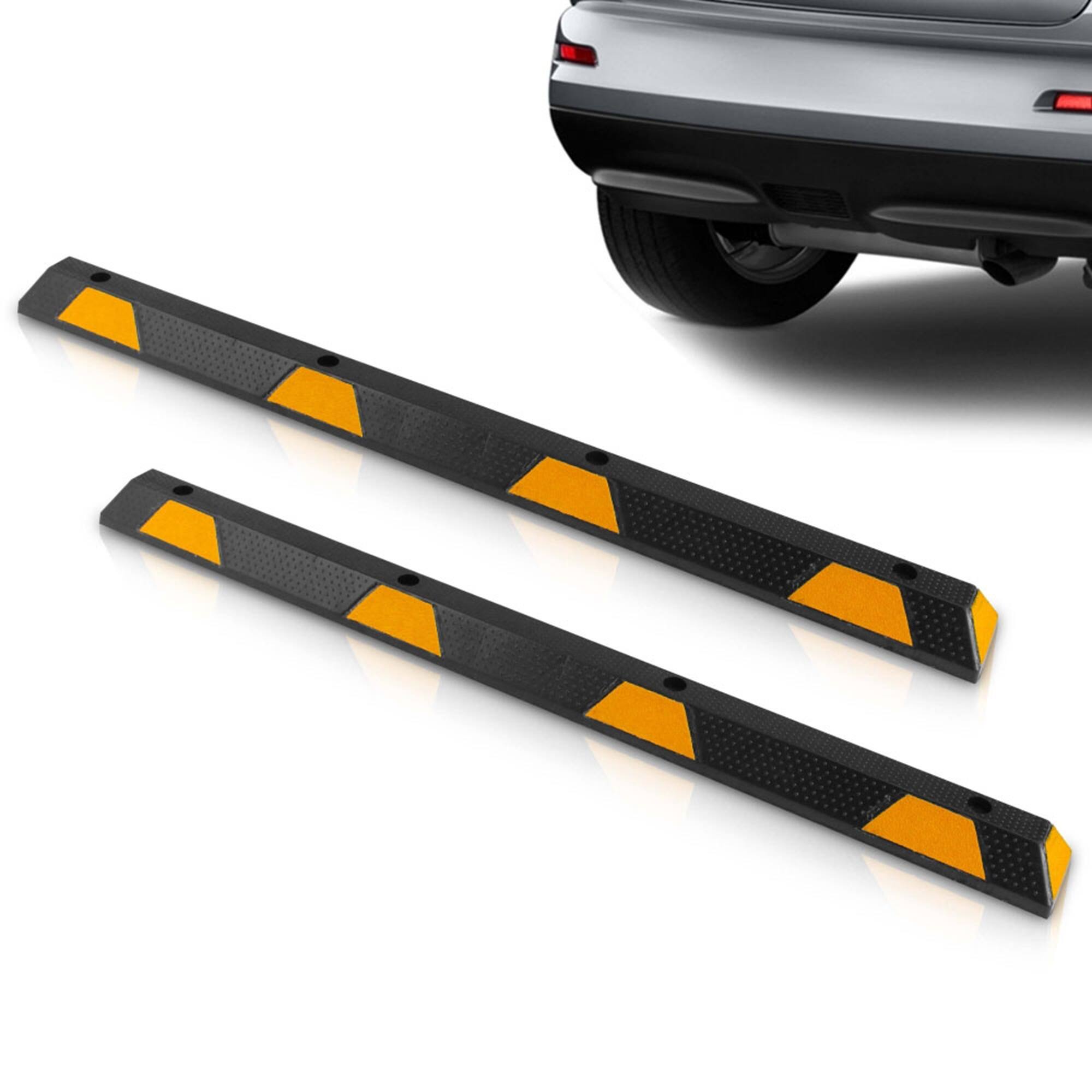 Alt View 2. Pyle - Pyle PCRSTP14 72" Car/Truck Vehicle Driveway Parking Wheel Stop Block (2 Pack) - Black.