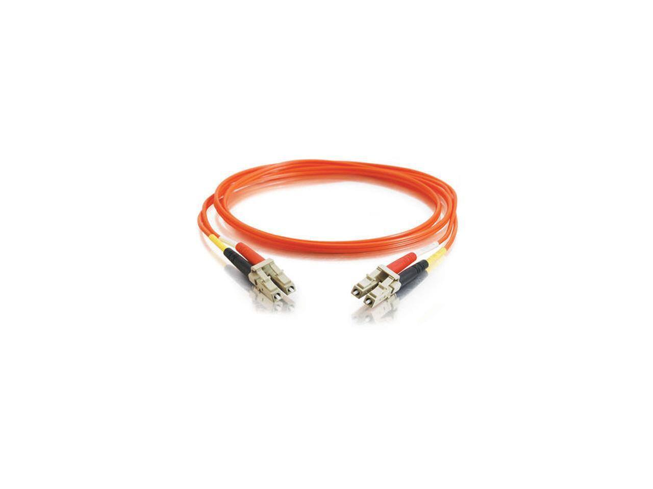 Alt View 1. Cables to Go - C2G 33036 OM2 Fiber Optic Cable - LC-LC 50/125 Duplex Multimode PVC Fiber Cable, Orange (32.8 Feet, 10 Meters).