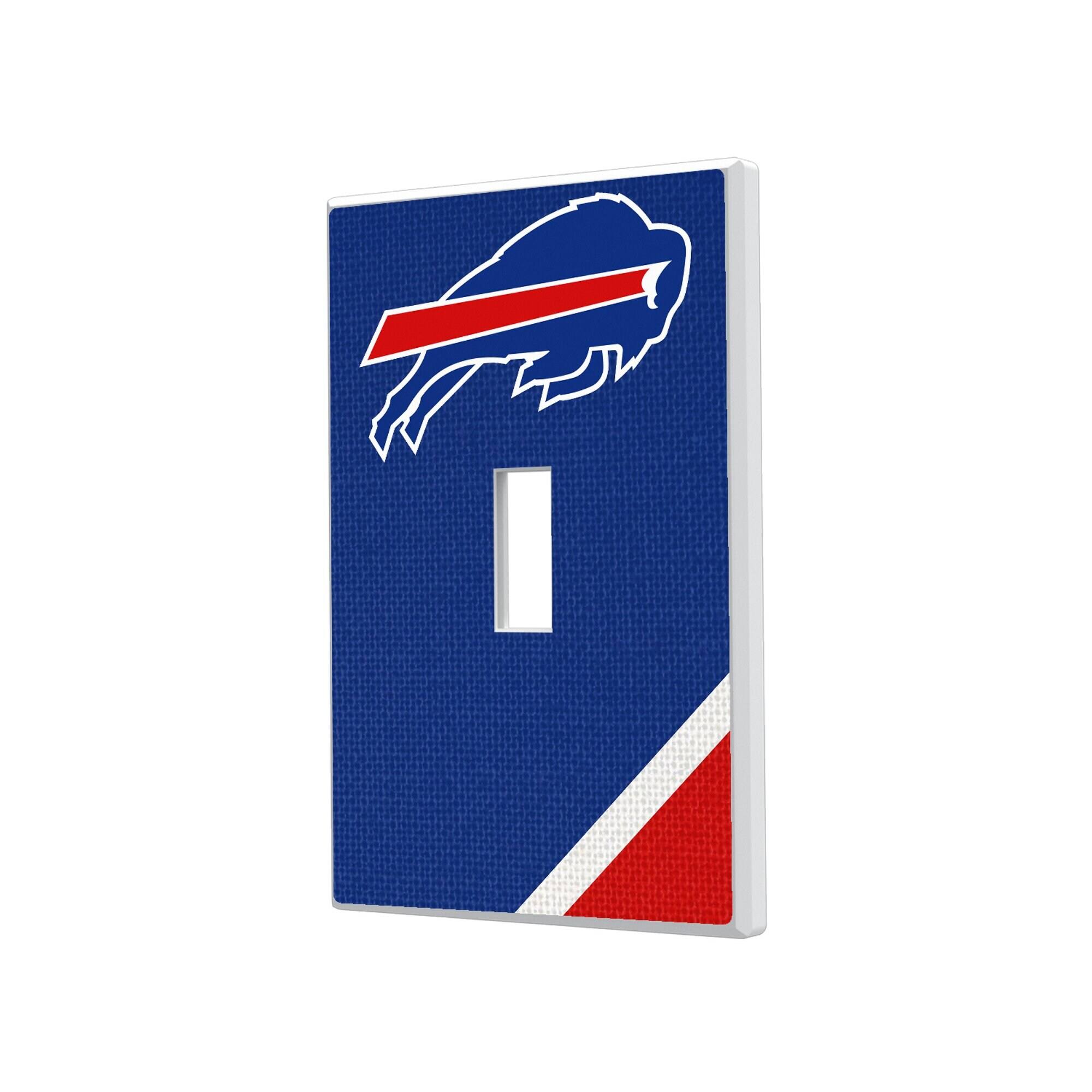 Keyscaper - Buffalo Bills Diagonal Stripe Single Toggle Light Switch Plate - Multicolor price history on PriceWatchPro