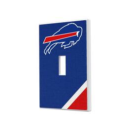Keyscaper - Buffalo Bills Diagonal Stripe Single Toggle Light Switch Plate - Multicolor