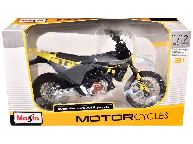 Maisto MO *1/12 DIECAST METAL 12 D 7 C 1 ar nntarc d actele 3+ Mai to 2023 Husqvarna 701 Supermoto MOTORCYCLES
