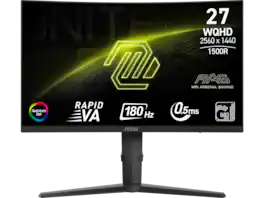 MSI - MAG 275CQRF QD E2 27" Class WQHD Curved Screen Gaming LCD Monitor - 16:9 - Black