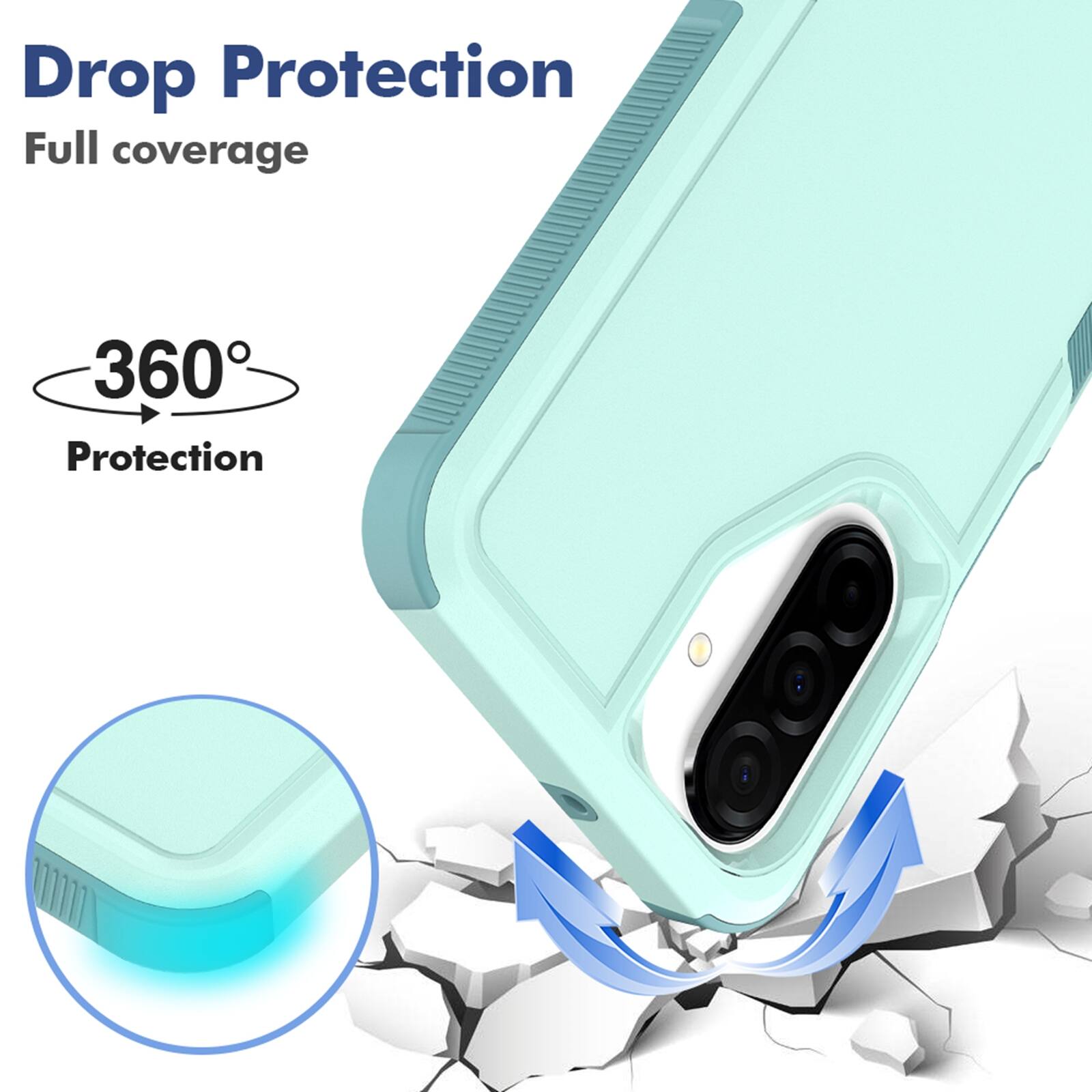 Drop Protection  
Full coverage  
360° Protection