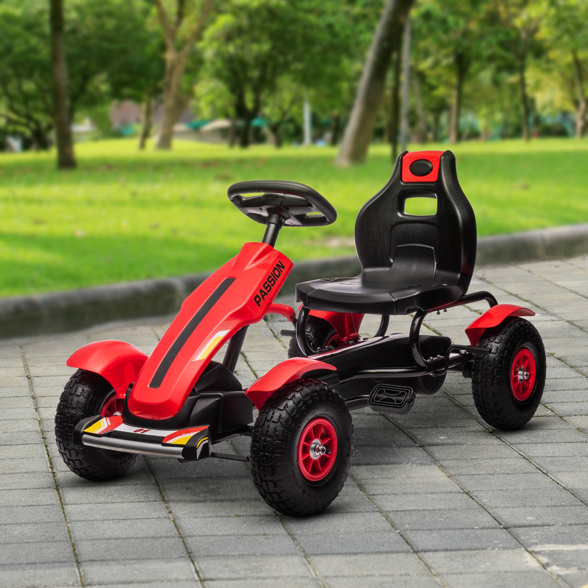 Alt View 1. Aosom - Kids Pedal Go Kart W/ Adjustable Seat.